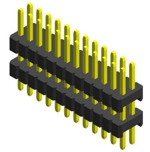 AP395Z 1.27x1.27mm Board Spacer Dual Row Straight Dip Type 