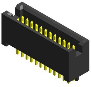 AP396F 1.27x1.27mm Box Header Straight With Post Dip Type 